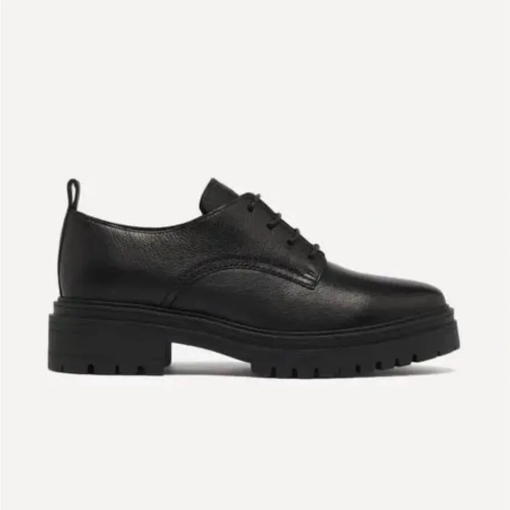 BA&SH Black Leather Camden Oxford Shoes Gorgeous! Excellent Condition! Size 38 - Picture 3 of 10